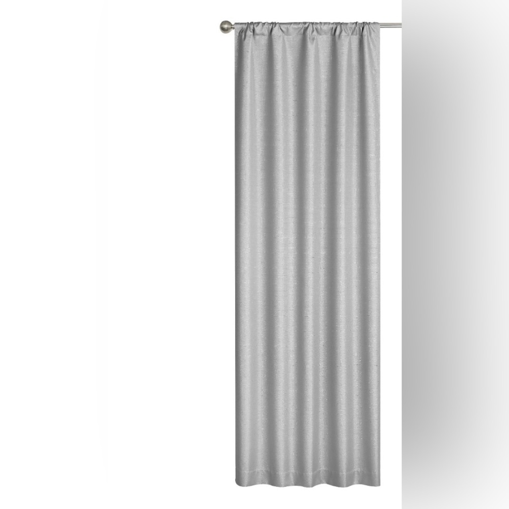 Sparkle room darkening curtains, single panel 37 in W x 84 in L ,  Silver